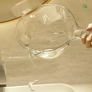 물 바가지 투명 플라스틱 손잡이형 욕실 청소 목욕용