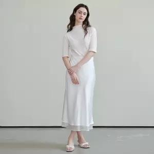 [26 신상] 쉬폰 안감 새틴 스커트 (VMSAB2301)