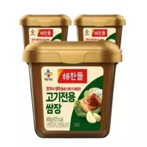 해찬들 고기전용 쌈장 450g 3개