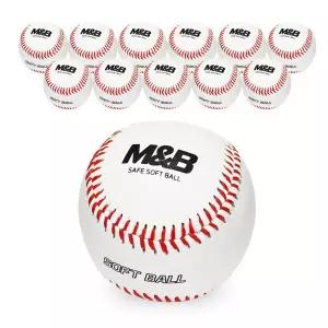 엠앤비 안전 야구공 캐치볼 소프트볼 (12개입) 1박스