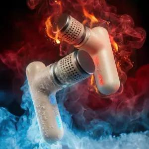 빌라르 냉온열 미니 마사지건 어깨 목 허리 마사지기 전신 승모근 종아리 다리 안마기 맛사지건