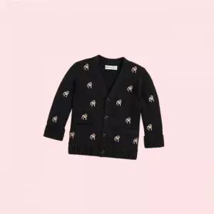 랄프 로렌 베이비 남아 도그 임브로이더 코튼 면 가디건 카디건 상의(CWPOSWEI6820274020) 4402721