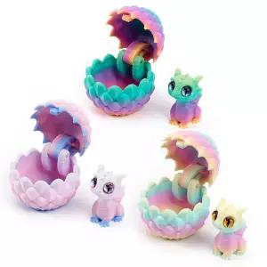 베이비 드래곤 인형 3종 선물 에그 완구 데스크테리어 인테리어 소품 피규어 키덜트장난감 3D프린터