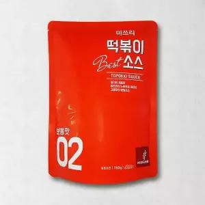 [미쓰리] 떡볶이소스 보통맛 780g 대용량 업소용 가루 양념