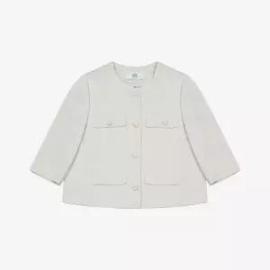 [롯데백화점]베스띠벨리 노카라 트위드 반팔 자켓 BKJAE2136