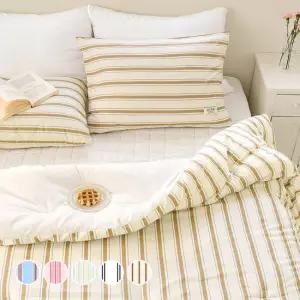 더자리 [패드포함] 모던 스트라이프 차렵이불 풀세트 SS