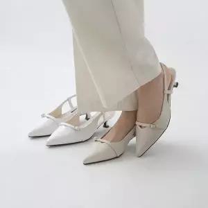 [소보제화]베쥬르 미들힐 슬링백 4cm