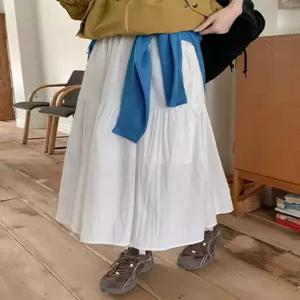 [09초이스] 러블리걸 포켓 밴딩 롱 스커트 86456 빅사이즈 여성의류