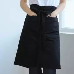 블랙 100x60 앞트임 허리 앞치마 하프 반앞치마 홀 서남자 업소용 식당용 무지 남성 작업용 형앞치마 서빙