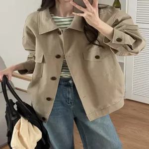 프렌디 루즈핏 라벨 포인트 코튼 점퍼 86779 빅사이즈 여성의류