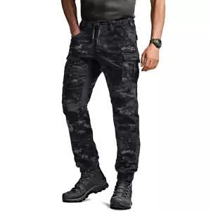 CQR 스쿼드 스판 카모 아웃도어 립스탑 카고 조거팬츠