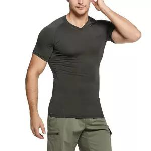 [테슬라][한정특가] 테슬라 컴프레션 헬스 브이넥 반팔 티셔츠 쿨링 베이스레이어