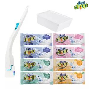 변기크리너 리필 8팩(총 96입, 2년 사용분)+핸들+걸이+케이스