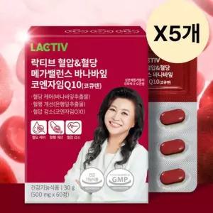 락티브 코엔자임 Q10 메가밸런스 60정 X5개