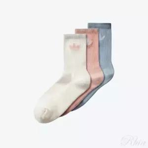 [아디다스] 트레포일 쿠션 크루 양말 3켤레 화이트 153097501