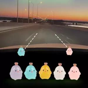 병아리 차폭감 야광 인형스티커 초보운전 안전표시 2.5x3cm 4p 1set 4color