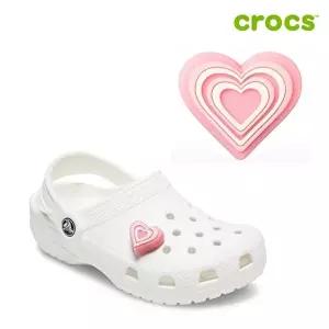 [크록스][크록스 정품] LED 핑크 하트 지비츠 10010195
