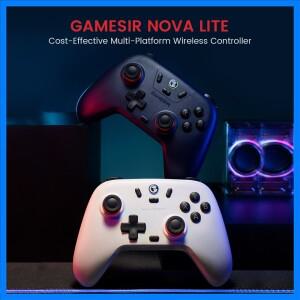 스위치, 안드로이드, IOS, PC 및 스팀 게임 홀 효과 스틱용 GameSir T4 Nova Lite 무선 패드 컨트롤러
