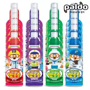 팔도 뽀로로 딸기 235ml 6개+밀크 6개+블루베리 6개+ 사과 6개(24개)