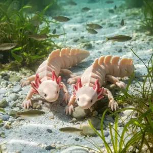 우파루파 인형 모형 자유관절 미니어처 선물 인테리어 소품 장식품 동물 피규어 3D프린터 장난감