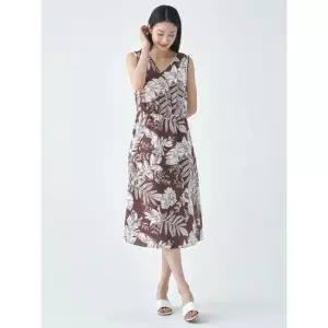 [지센] 여성 [지센] 인견 에스닉 패턴 원피스 LVOPO601_BR