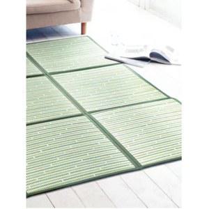 화문석 왕골 매트 고풍스런 녹색격자 로 6mm 가방 격자