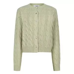 [하프클럽/레코브]꽈배기 하트 단추 니트 가디건(LC41D4KC003X)