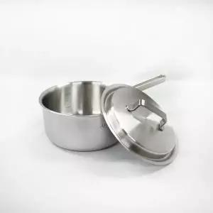 [한일스텐레스]에테르 무연마제 스텐 통5중 냄비 편수 양수 전골 18cm 20cm 24cm