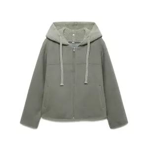 나이스클랍 니트 탈부착 라운드넥 핸드메이드 숏코트 A254PWC904