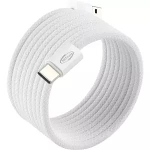 USB2.0 A to C 60W 마그네틱 케이블 2M 화이트고속충전 C타입 데이터전송 충전선 C형