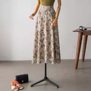 (안나앤모드) A. 플레임 마블 쉬폰 훌 스커트[스커트E0205P03]