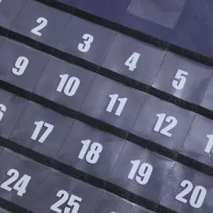 약 보관 정리함 포켓형 문걸이 달력형 벽걸이 수납 포켓 투명 생활비 관리 용돈 생활 지출 월간