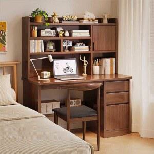 대학생 서랍형책상 공부 고등학생책상 중학생 책장책상 서재 학생책상 원품 컴퓨터테이블 세트