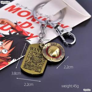 원피스 키링 굿즈 밀짚모자 메탈 니카 현상금