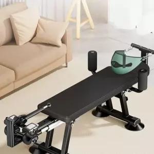 스트레칭 견인기 전동 목 교정기 경추 척추 헬스기구 자동 허리 접이식 넥