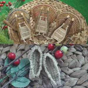 행운가득 금전운 풍수인테리어 미니지게와 짚신(세트)