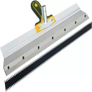 에폭시 자가 레벨링 시멘트 공구 22인치 스테인리스 스크레이퍼 바닥 페인트 콘크리트 바닥재 갈퀴 건설