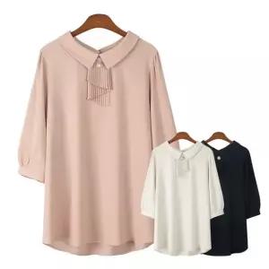 에스티아 1043 탐탐 진주 블라우스 빅사이즈