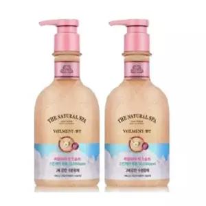 온더바디 벨먼 내추럴 스파 수분광채 핑크솔트 스크럽 바디워시 400ml 2개