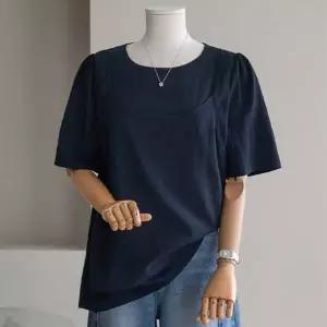 (안나앤플러스) A. 라라 뷔스티에 반팔 블라우스[셔츠D1222H01] 빅사이즈