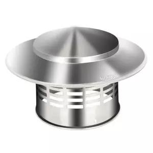 역풍방지연통덮개 스텐화목난로배기구 클램프형 굴뚝연통 야외난로연통