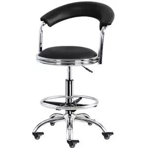 미용실 작업 스툴 진료 의자 바퀴 바퀴달린의자 보조 리프팅 원형 병원 등받이 높이조절