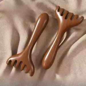 견고한 두피 괄사 마사지빗 오래쓰는 머리 얼굴 지압