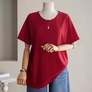 (안나앤플러스) A. 클린 유넥 티셔츠[티셔츠C0227H230] 빅사이즈