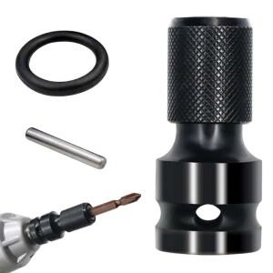 임팩트 드라이버 용 1/2 ~ 1/4 어댑터 척 내구성 좋은 육각 섕크 드릴 및 래칫용 변환 도구