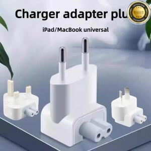 애플 맥북 에어프로 전원 충전기용 전세계 여행용 플러그 어댑터 세트(EU 미국 호주) 빠른 교체형 AC 벽 팁