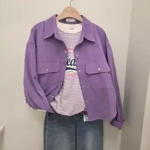[8concept]에잇컨셉 HC17 세미크롭남방 퍼플 여자 남방 봄 아우터 보라색 자켓 박스핏 루 (S47336845)