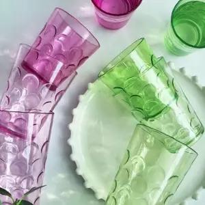 블루투야 물방울 아크릴컵 플라스틱컵 쥬스컵 물컵 음료수컵 350ml ALS