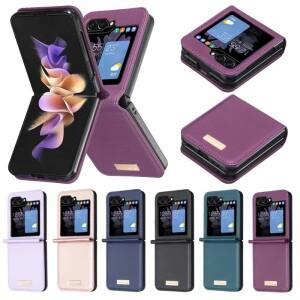 지갑     플립 가죽 케이스 삼성 호환 갤럭시 Z 6 Flip5 4 3 접이식 전화 독점 커버