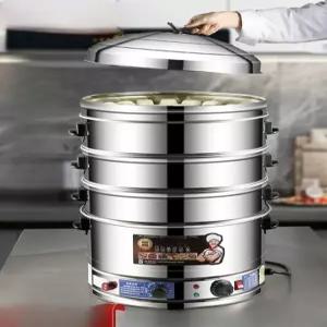 대용량 업소용 다층 전기찜기 전기 냄비 만두 멀티 찜통